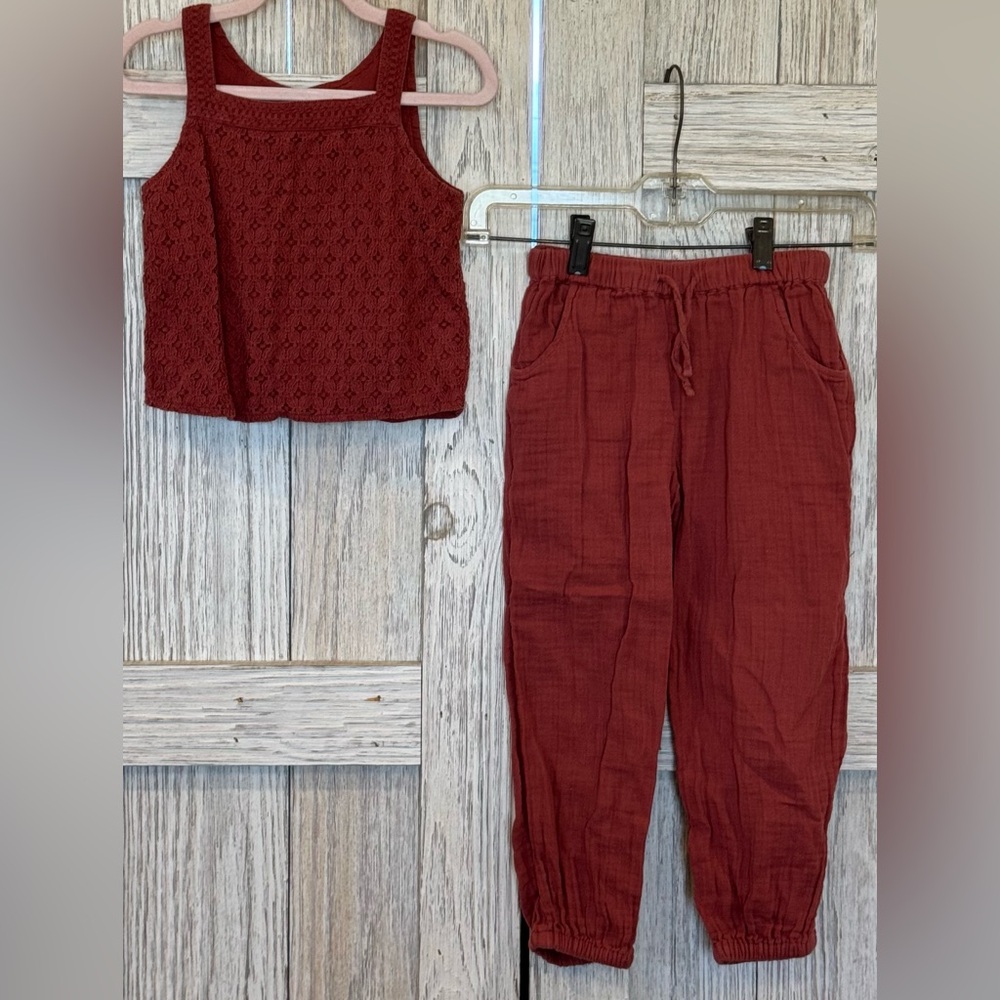 Old Navy little girls top and pant set sz 5T